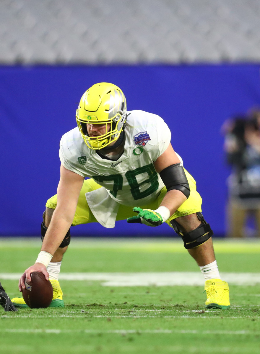 Alex Forysth prepares to fire off a snap in the 2021 Playstation Fiesta Bowl against Iowa State in Glendale, Arizona on January 2, 2021.